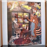 A09. Signed limited edition etching “Judgement&rdquo by Warrington Colescott. 